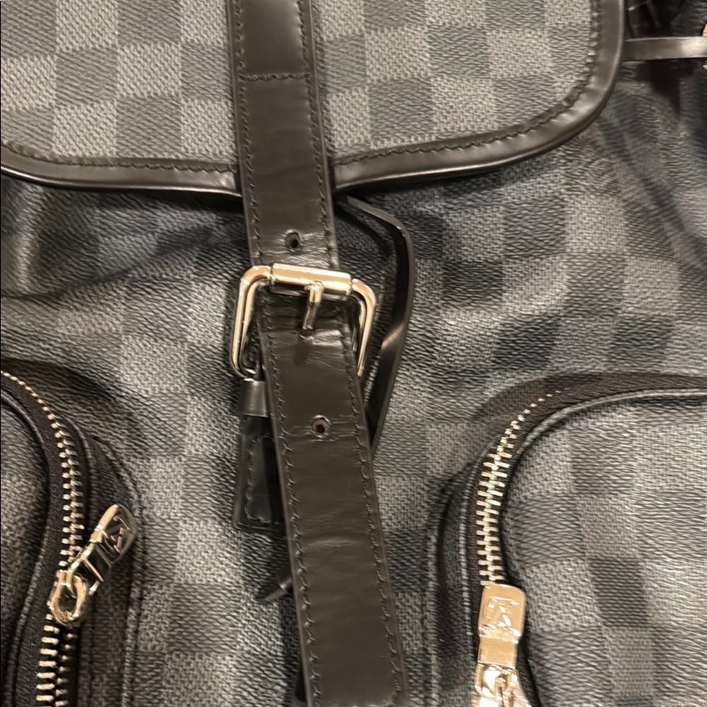 Brand New Black Checkered Backpack - Picture 9 of 12